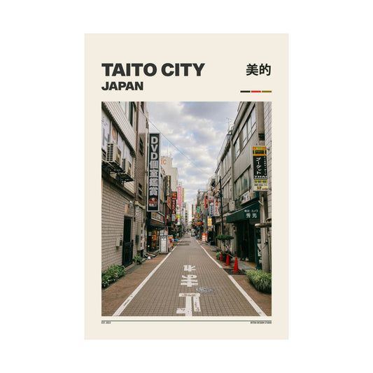 TAITO CITY MINIMAL JAPAN POSTER